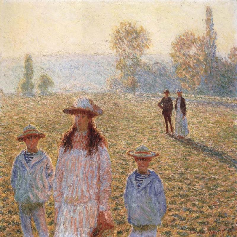 Claude Monet Landscape with Figures,Giverny
